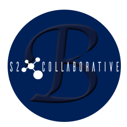 S2 Collaborative badge with B sign on it