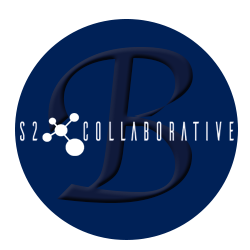 S2 Collaborative badge with B sign on it